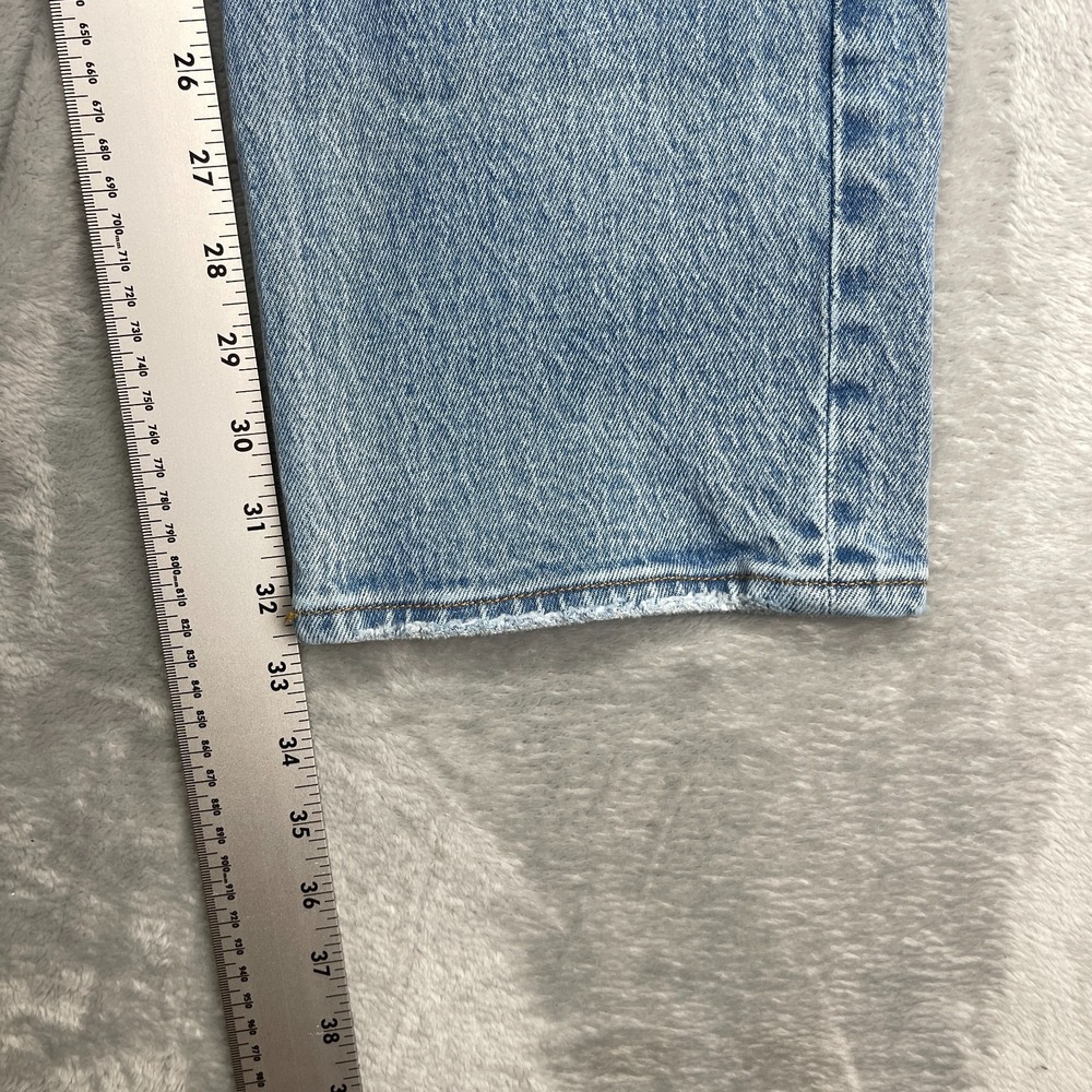 Abercrombie & Fitch Curve Love Jeans Womens 4/27 Blue Ultra High Rise Straight - Picture 5 of 9